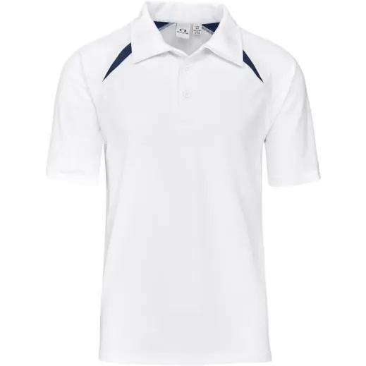 Kids Splice Golf Shirt White